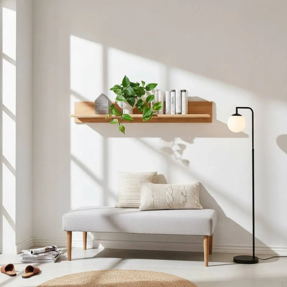 Pharao24 Wandboard Dulcian> Wohnzimmerregale|Massivholzregale