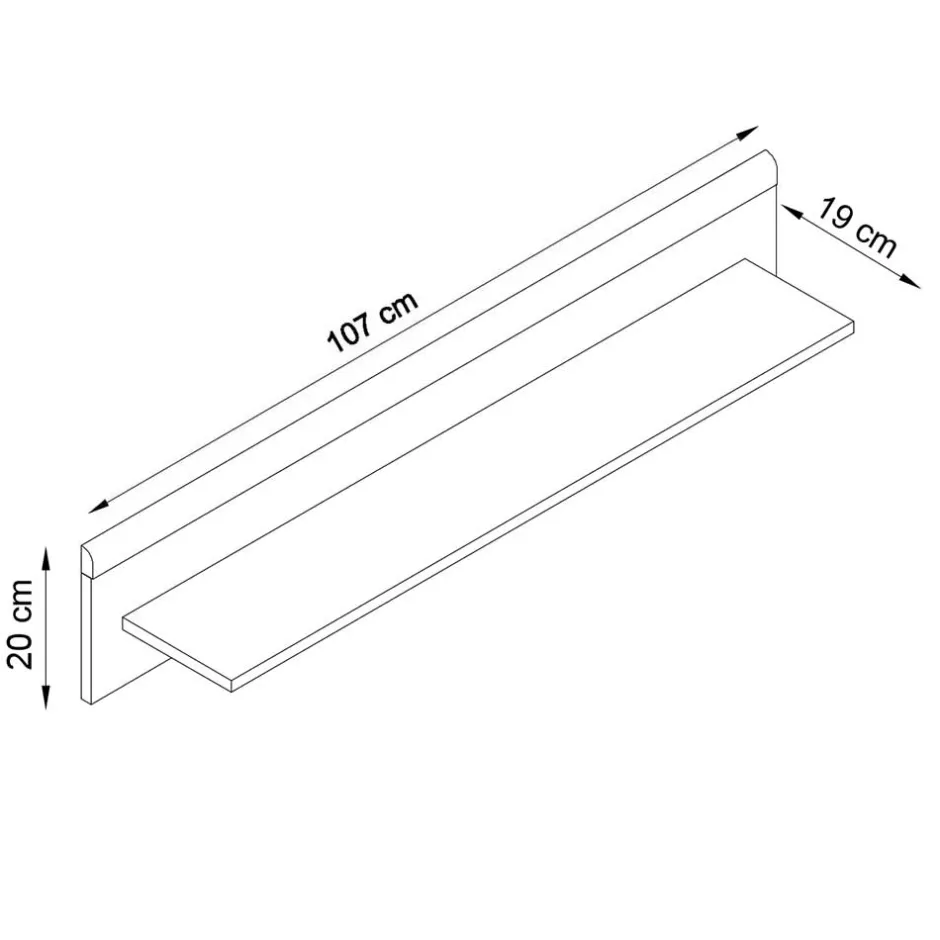 Wohnzimmerregale|Wandregale*Pharao24 Wandboard Levanca