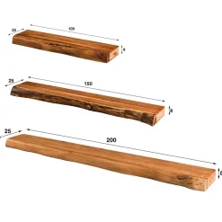 Massivholzregale|Wandregale*Pharao24 Wandboard Pletta