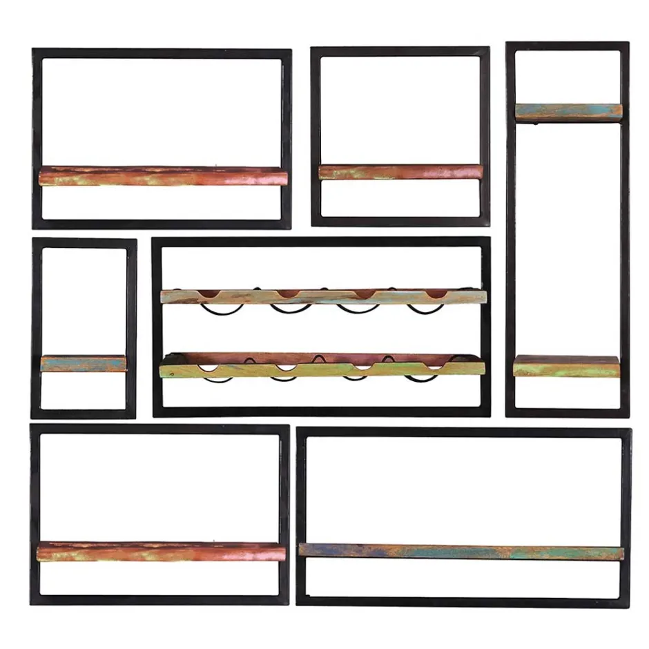 Pharao24 Wandboard Set Woodstock> Hängeregale|Massivholzregale