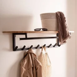 Massivholz Garderoben*Pharao24 Wandgarderobe Enda