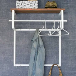 Massivholz Garderoben*Pharao24 Wandgarderobe Oslanda