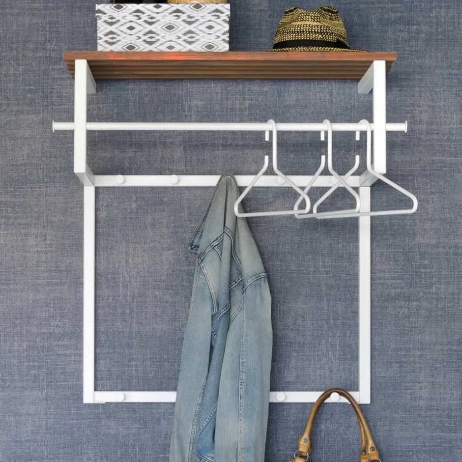 Massivholz Garderoben*Pharao24 Wandgarderobe Oslanda