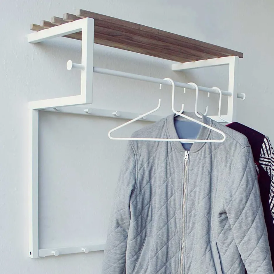 Massivholz Garderoben*Pharao24 Wandgarderobe Oslanda