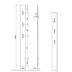 Wandgarderoben|Garderoben Paneele*Pharao24 Wandgarderobenleiste Estranon