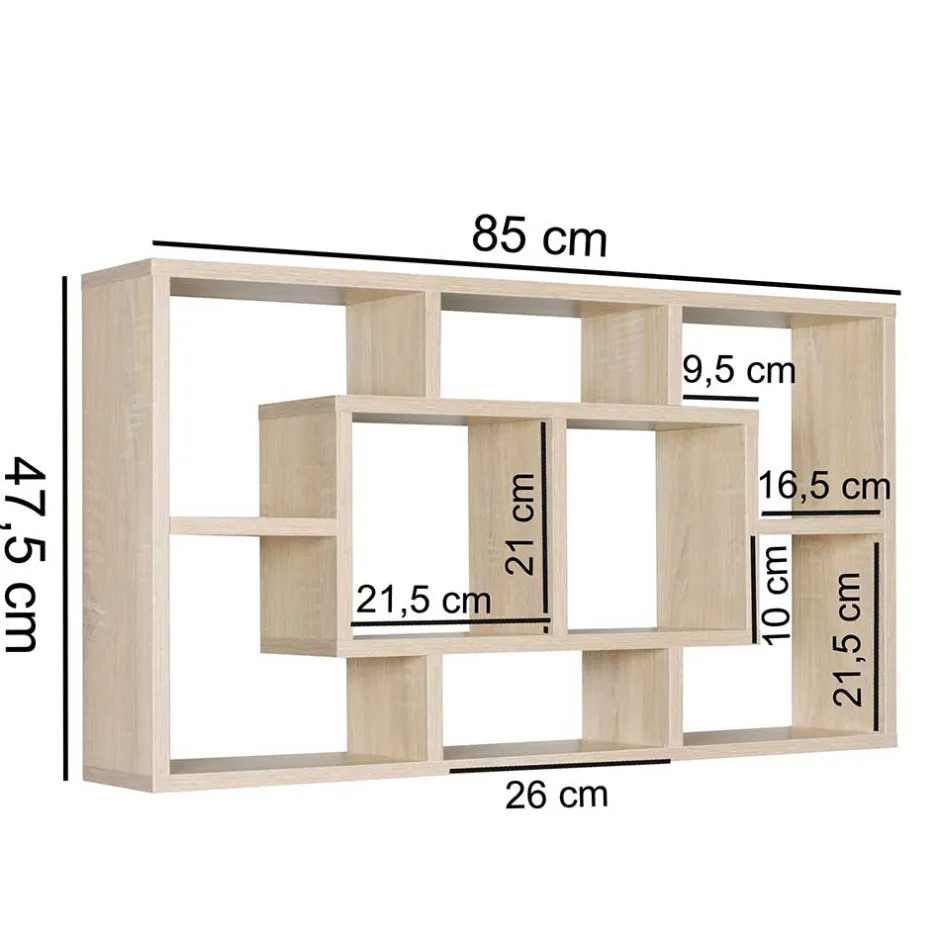 Wohnzimmerregale|Hängeregale*Pharao24 Wandhängeregal Barry