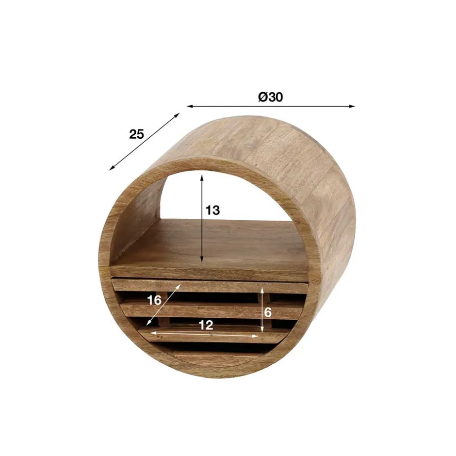 Hängeregale|Massivholzregale*Pharao24 Wandregal Iltras