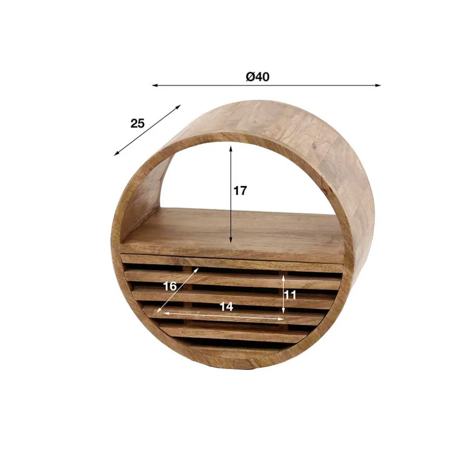 Hängeregale|Massivholzregale*Pharao24 Wandregal Iltras