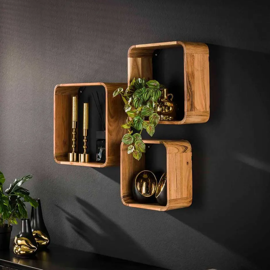 Pharao24 Wandregal Radulynes> Hängeregale|Massivholzregale