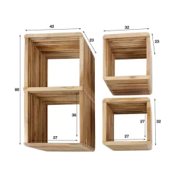 Hängeregale|Massivholzregale*Pharao24 Wandregal Solca