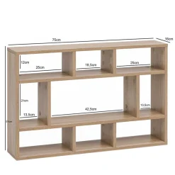 Hängeregale|Wohnzimmerregale*Pharao24 Wandregal Sonoma Eiche Vilas