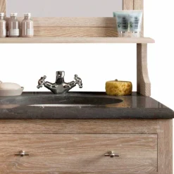 Waschbeckenunterschränke*Pharao24 Waschbeckenschrank mit Spiegel Flakes