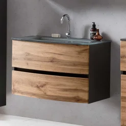 Pharao24 Waschbeckenschrank Nerella> Waschbeckenunterschränke|Badezimmerschränke