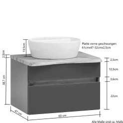Waschbeckenunterschränke|Bad Unterschränke*Pharao24 Waschbeckenschrank Pegruan