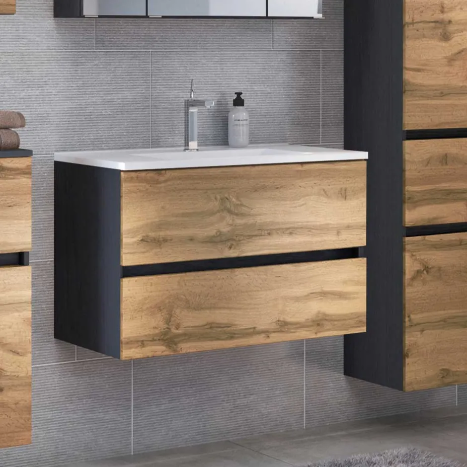 Waschbeckenunterschränke|Badezimmerschränke*Pharao24 Waschbeckenschrank Vimmos
