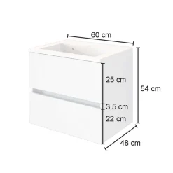 Waschbeckenunterschränke|Badezimmerschränke*Pharao24 Waschbeckenschrank Vimmos