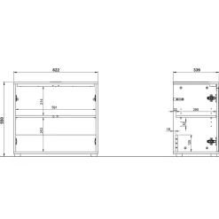 Pharao24 Waschbeckenunterschrank Apulciana><noscript><img width=