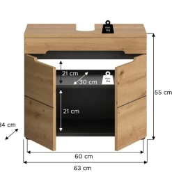 Pharao24 Waschbeckenunterschrank Alexandro><noscript><img width=
