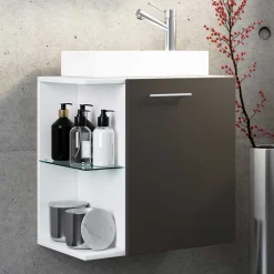 Pharao24 Waschbeckenunterschrank Bojana> Waschbeckenunterschränke|Bad Unterschränke