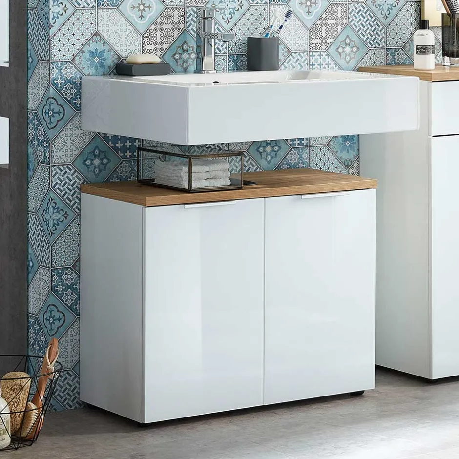 Waschbeckenunterschränke*Pharao24 Waschbeckenunterschrank Gramos