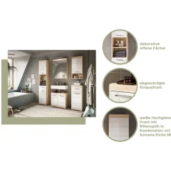 Waschbeckenunterschränke|Bad Unterschränke*Pharao24 Waschbeckenunterschrank Kwesina