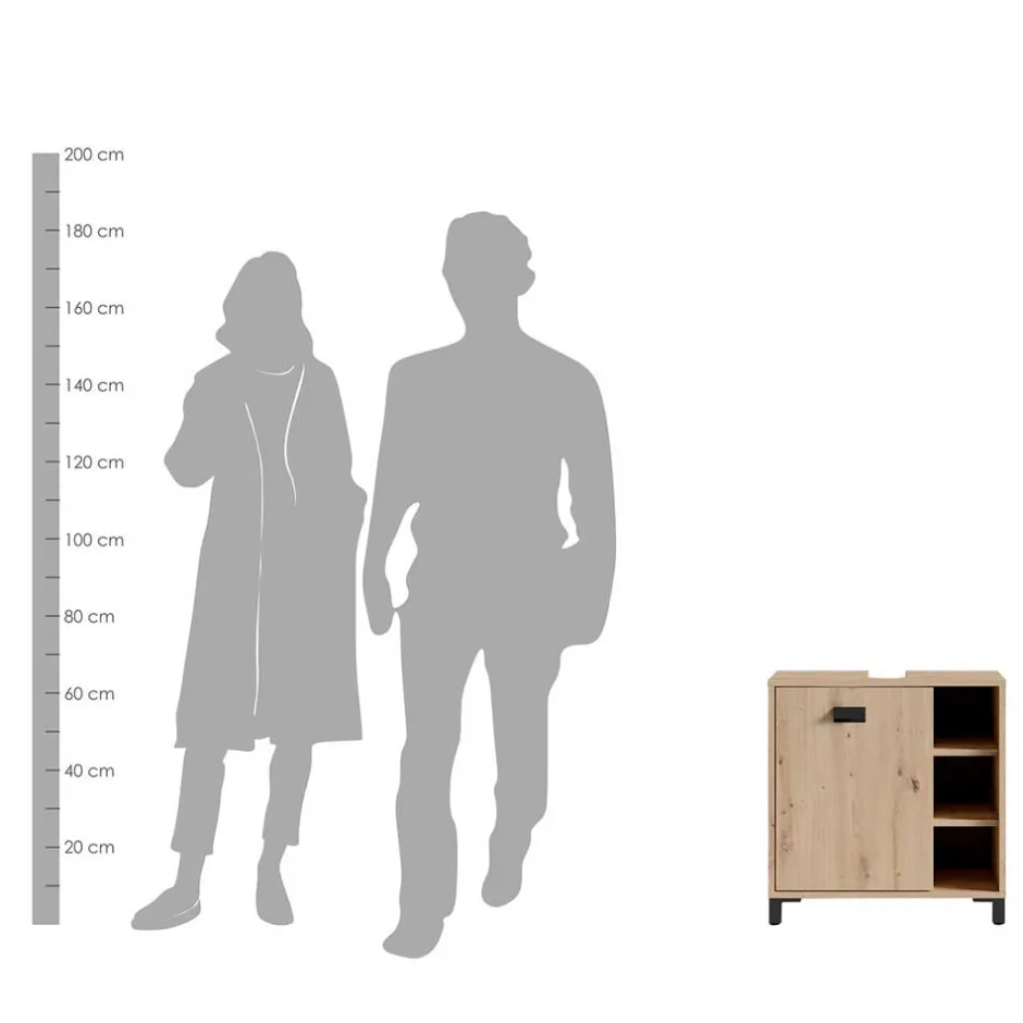 Pharao24 Waschbeckenunterschrank Peetja> Bad Unterschränke|Badezimmerschränke