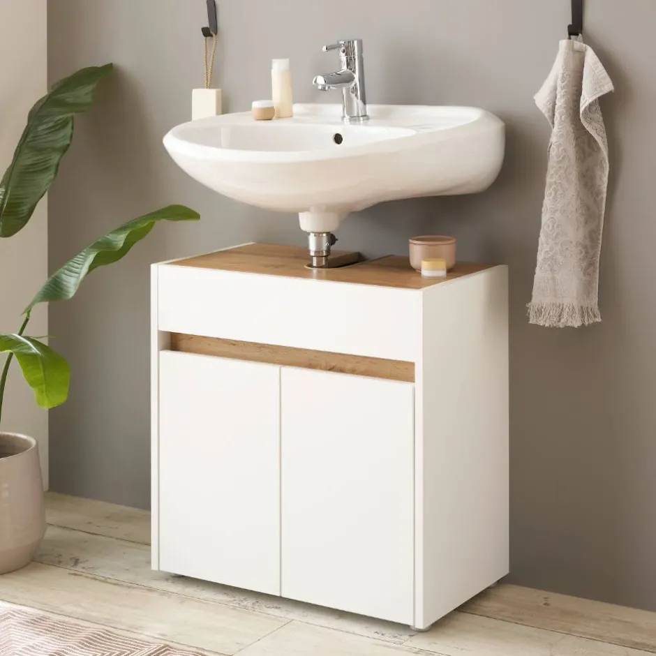 Pharao24 Waschbeckenunterschrank Rascian> Badezimmerschränke|Waschbeckenunterschränke