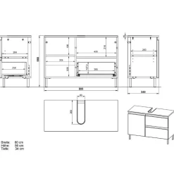 Waschbeckenunterschränke|Bad Unterschränke*Pharao24 Waschbeckenunterschrank Viper