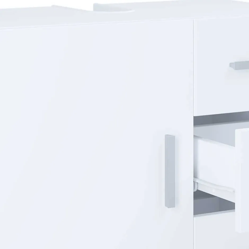 Pharao24 Waschbeckenunterschrank weiß Vimalta> Bad Unterschränke|Badezimmerschränke