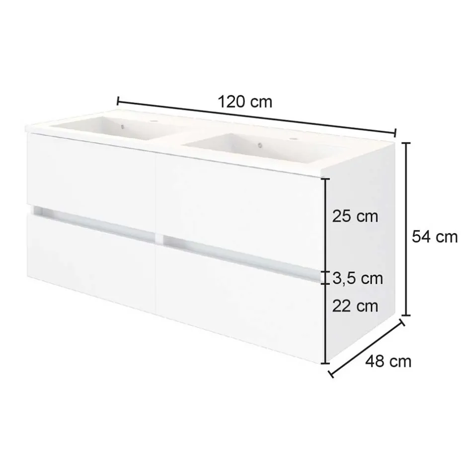 Waschbeckenunterschränke*Pharao24 Waschkommode Tacava