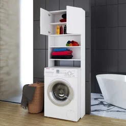 Pharao24 Waschmaschinen Schrank Lymesca> Bad Hochschränke