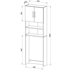 Pharao24 Waschmaschinen Schrank Lymesca><noscript><img width=
