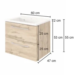 Badmöbel Sets*Pharao24 Waschplatz Kombination Vidorella