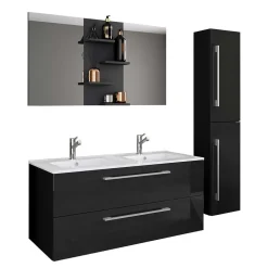 Badmöbel Sets*Pharao24 Waschplatz Set für 2 Personen Cardos