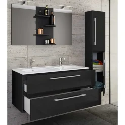 Badmöbel Sets*Pharao24 Waschplatz Set für 2 Personen Cardos