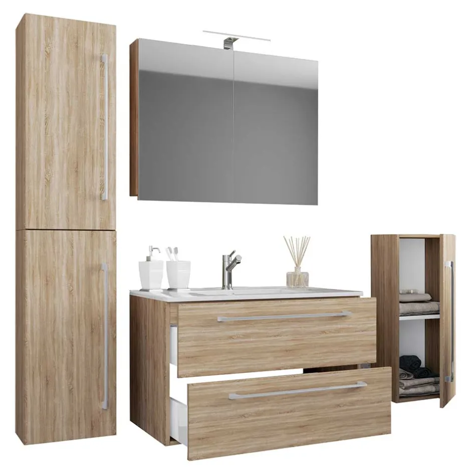 Pharao24 Waschplatz Set mit Becken Estranon> Badmöbel Sets