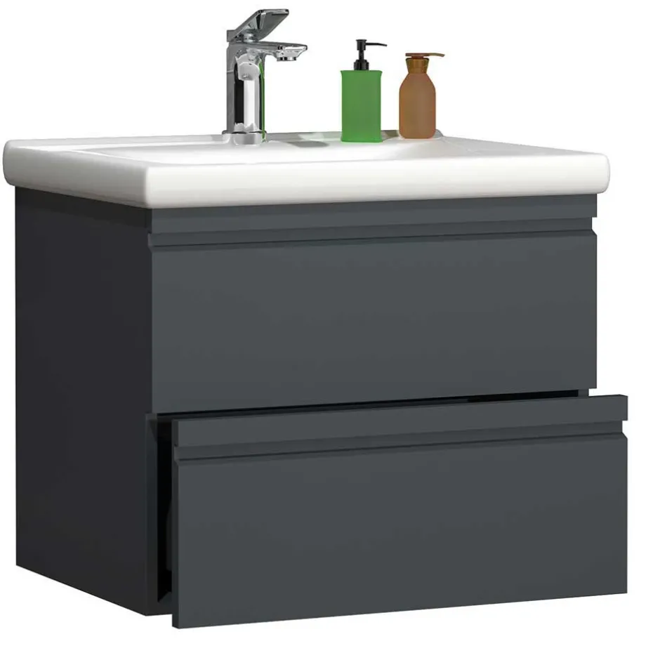 Pharao24 Waschplatz Set mit Beleuchtung Fabolie> Badmöbel Sets