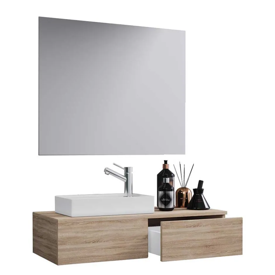 Pharao24 Waschplatz Set mit Spiegel Acasa> Badmöbel Sets