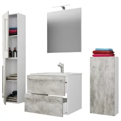 Pharao24 Waschplatz Set modern Fabrizio> Badmöbel Sets