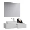 Badmöbel Sets*Pharao24 Waschplatz Set modern weiß Sevila