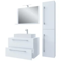 Badmöbel Sets*Pharao24 Waschplatz Set moderner Look Selami