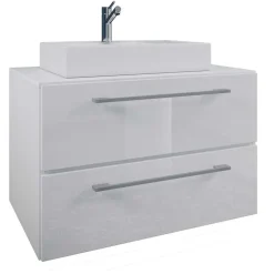 Badmöbel Sets*Pharao24 Waschplatz Set moderner Look Selami