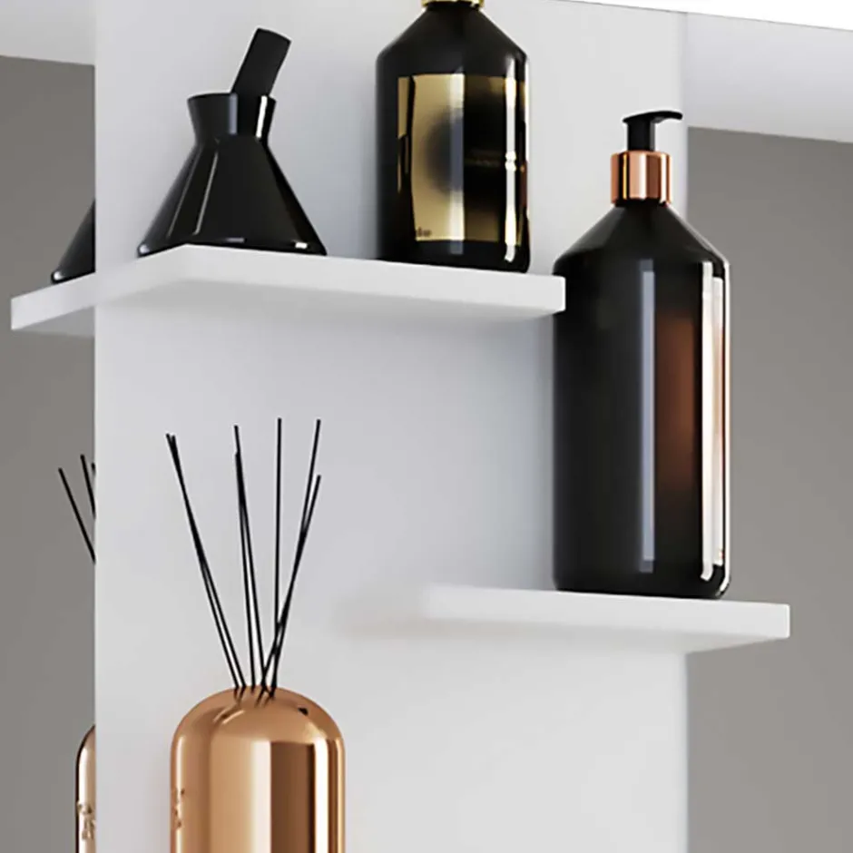 Badmöbel Sets*Pharao24 Waschplatz Set weiß 2 Personen Dango