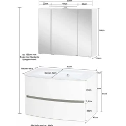 Pharao24 Waschraum Möbelset Vedencian><noscript><img width=