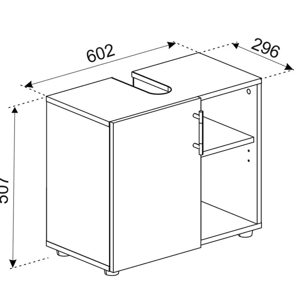 Pharao24 Waschschrank Litora> Waschbeckenunterschränke|Bad Unterschränke