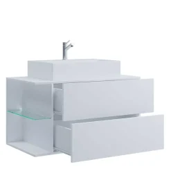 Bad Unterschränke|Waschbeckenunterschränke*Pharao24 Waschschrank mit Becken Pseidoca