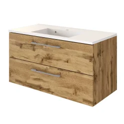 Pharao24 Waschtisch und LED Spiegelschrank Dolveran><noscript><img width=