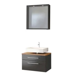 Badmöbel Sets*Pharao24 Waschtisch und Spiegel Hayos