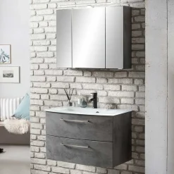 Pharao24 Waschtisch und Spiegelschrank Sastiza> Badmöbel Sets