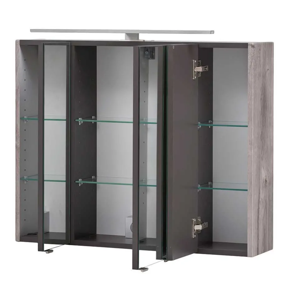 Pharao24 Waschtisch und Spiegelschrank Isdrina> Badmöbel Sets